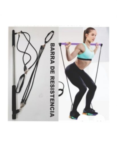 Barra para sentadilla graduable para su resistencia